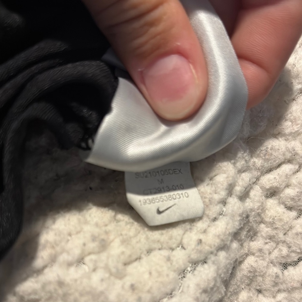 Nike Black and Silver Fabric